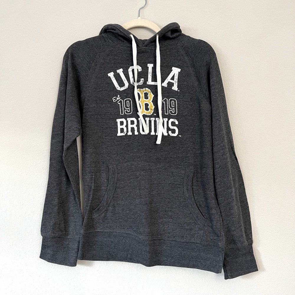 UCLA 1919 Bruins Grey Knit Hooded Sweatshirt